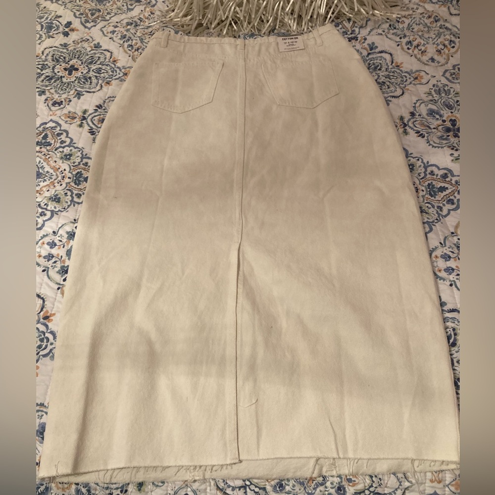 COTTON ON Denim Maxi skirt NWT - Picture 2 of 3
